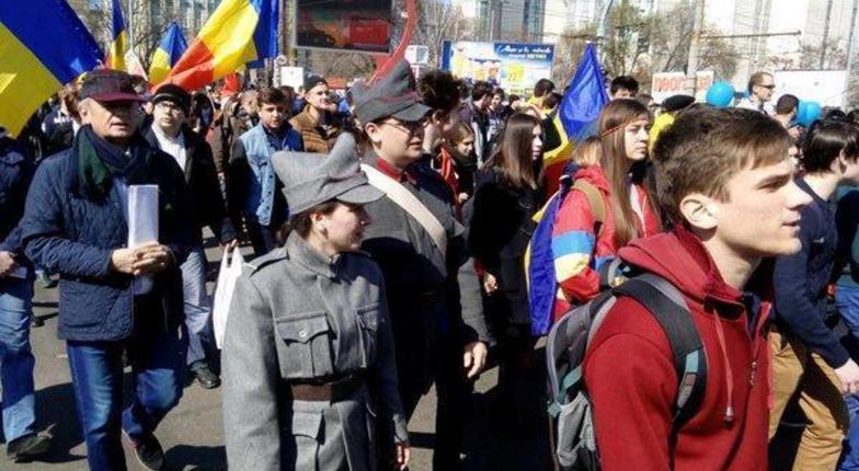 При поддержке властей в Кишиневе прошла акция за ликвидацию молдавской государственности