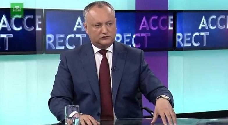 Додон с нетерпением ожидает замены Рогозину